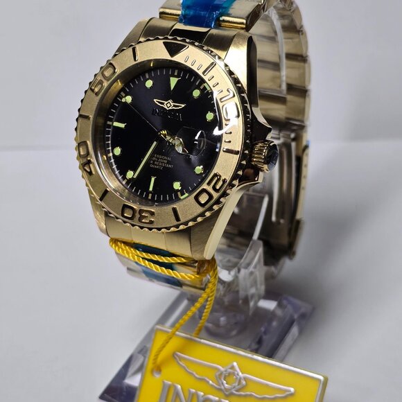 Invicta Pro Diver Men's Watch - 43mm, Gold, Black (29946) - Picture 3 of 15